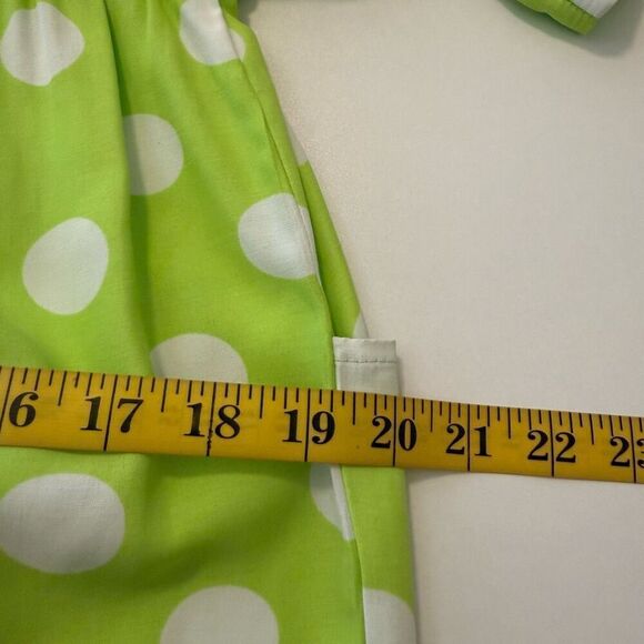 Vintage By Berkeley Green & White polka Dot Sheath Dress Sz 10 - Picture 13 of 14